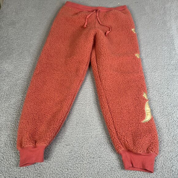 Disney Spirit Jersey Joggers Sweatpants Women Medium Disneyland Resort Sherpa - Picture 3 of 11